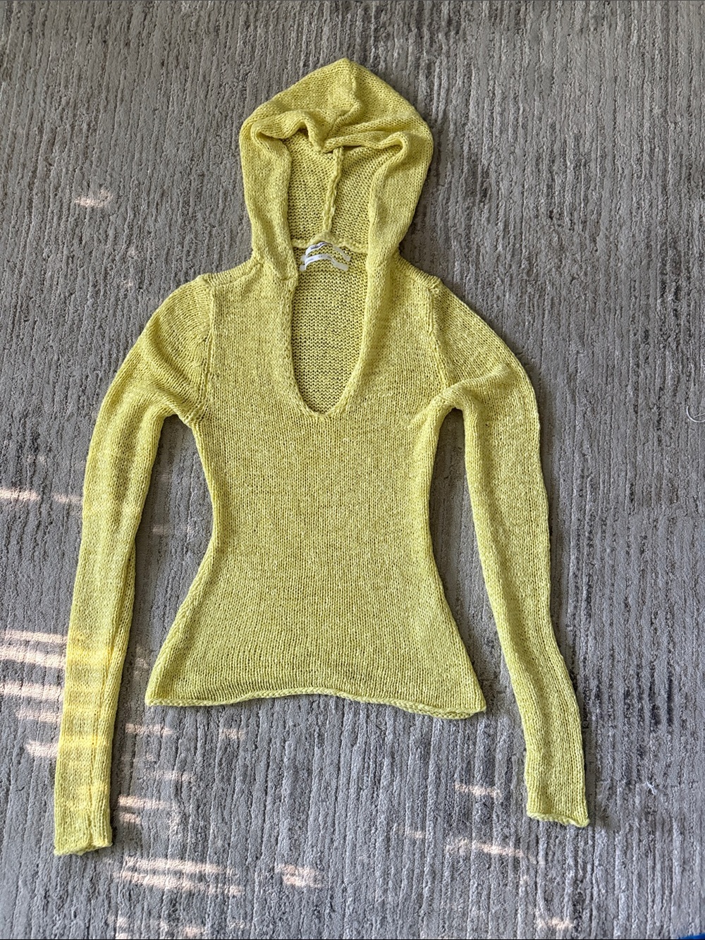 Urban Outfitters Yellow Hooded Sweater
